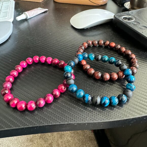 10MM Natural Gemstone Bracelet - Picture 8 of 9